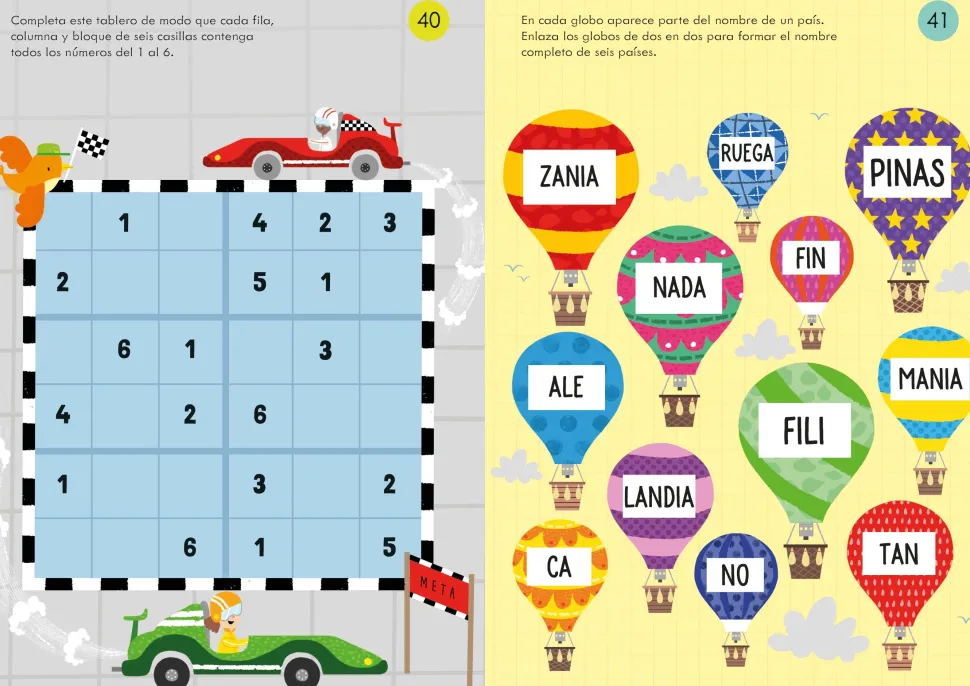 Actividades variadas para llevar de viaje