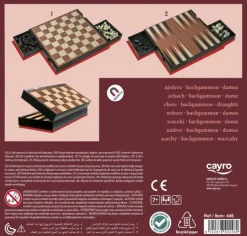 Ajedrez, Backgammon y damas Magnético · Cayro