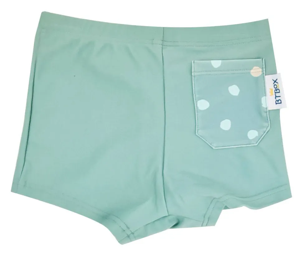 Bañador Boxer · Lunares verde