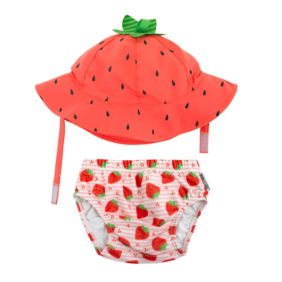 Bañador y gorro Zoocchini Fresa