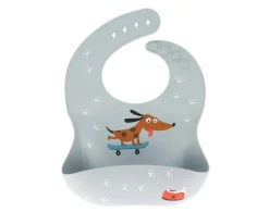 Babero Silicona Skater Dogs