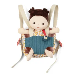 Bebé Jeanne con portabebés · Lilliputiens
