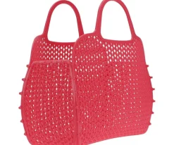 Bolso Plástico Retro Vintage · Coral