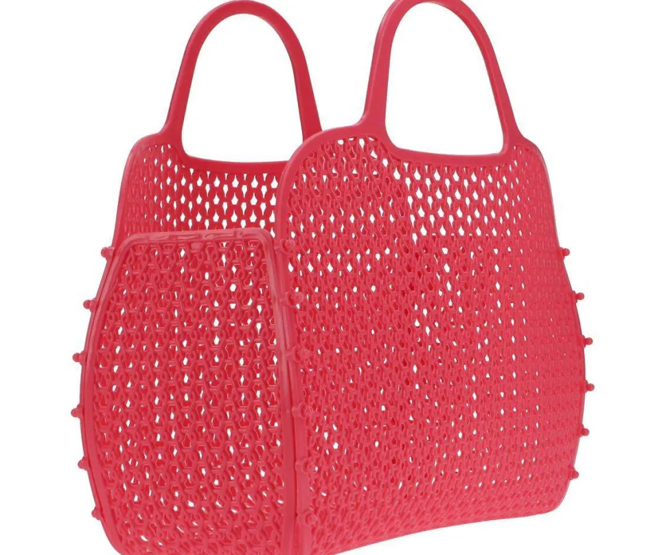 Bolso Plástico Retro Vintage · Coral