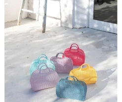 Bolso Plástico Retro Vintage · Coral