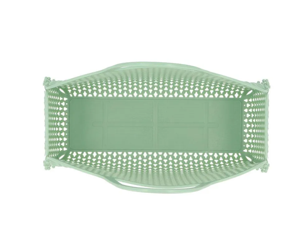Bolso Plástico Retro Vintage · Sage