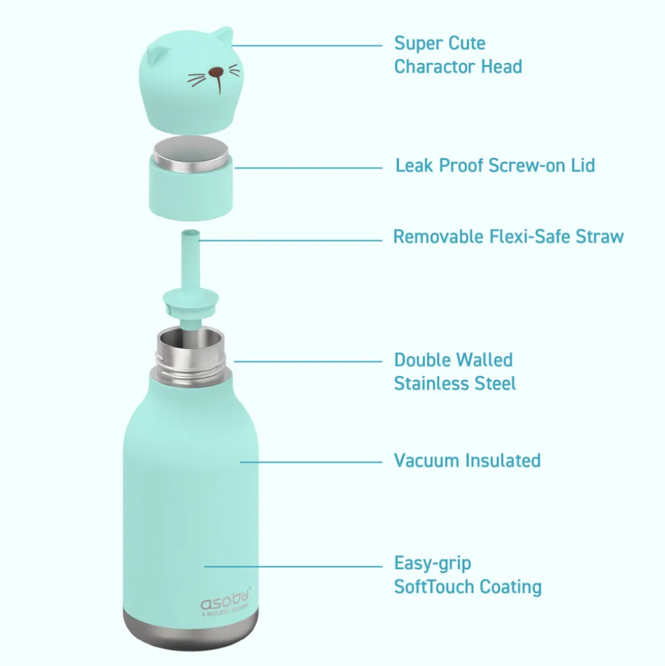 Botella Bestie Elefante 460ml · Asobu