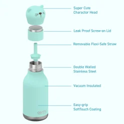 Botella Bestie Gato 460ml · Asobu