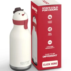 Botella Bestie Muñeco Nieve 460ml · Asobu