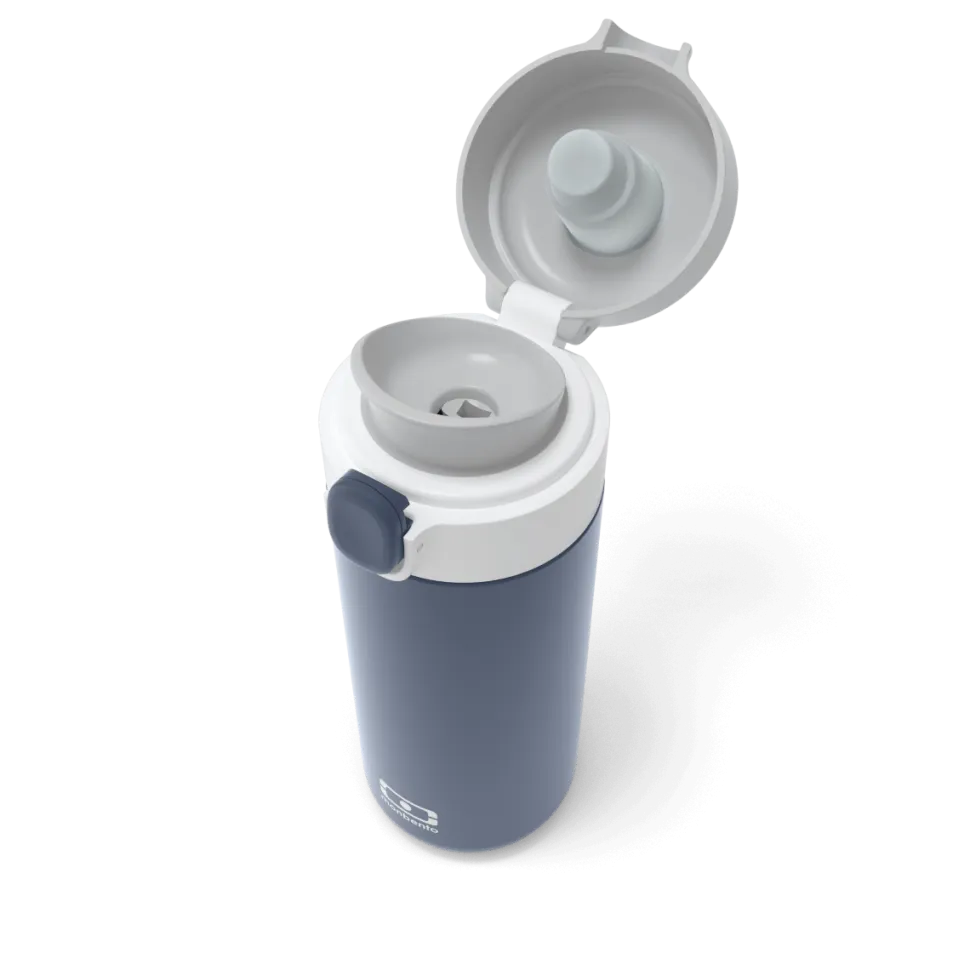 Botella de Acero Térmica Pop Azul · Monbento