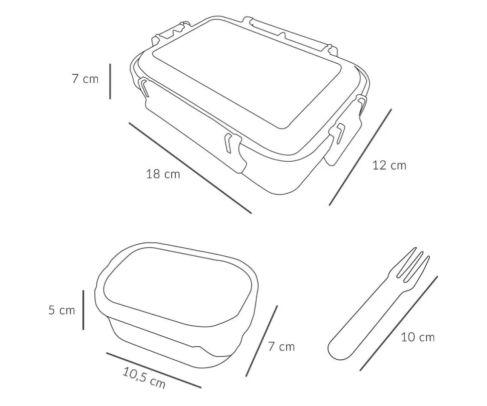 Caja Almuerzo Bento Geometric Nature