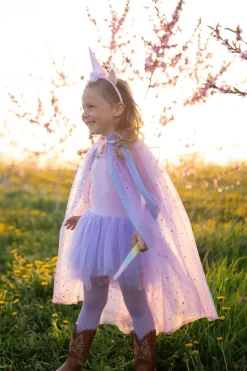 Capa y diadema Unicornio Arcoiris · Great Pretenders 4-6 años