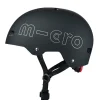 Casco Negro Luz Led