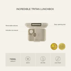 Citron Caja Almuerzo mediana de tritán Dino