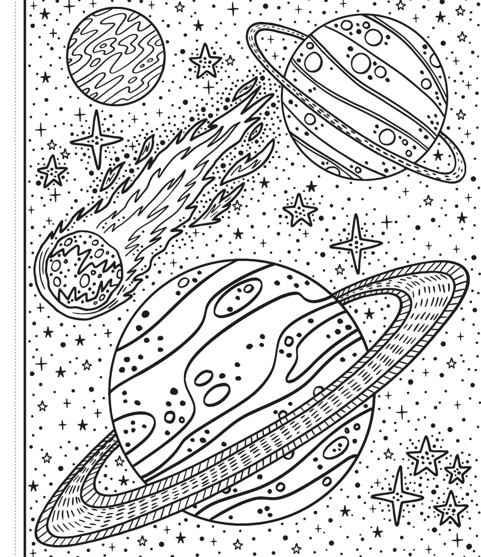 Colorea por arte de magia · El espacio