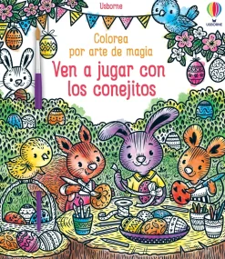 Colorea por arte de magia · Jugar con Conejitos