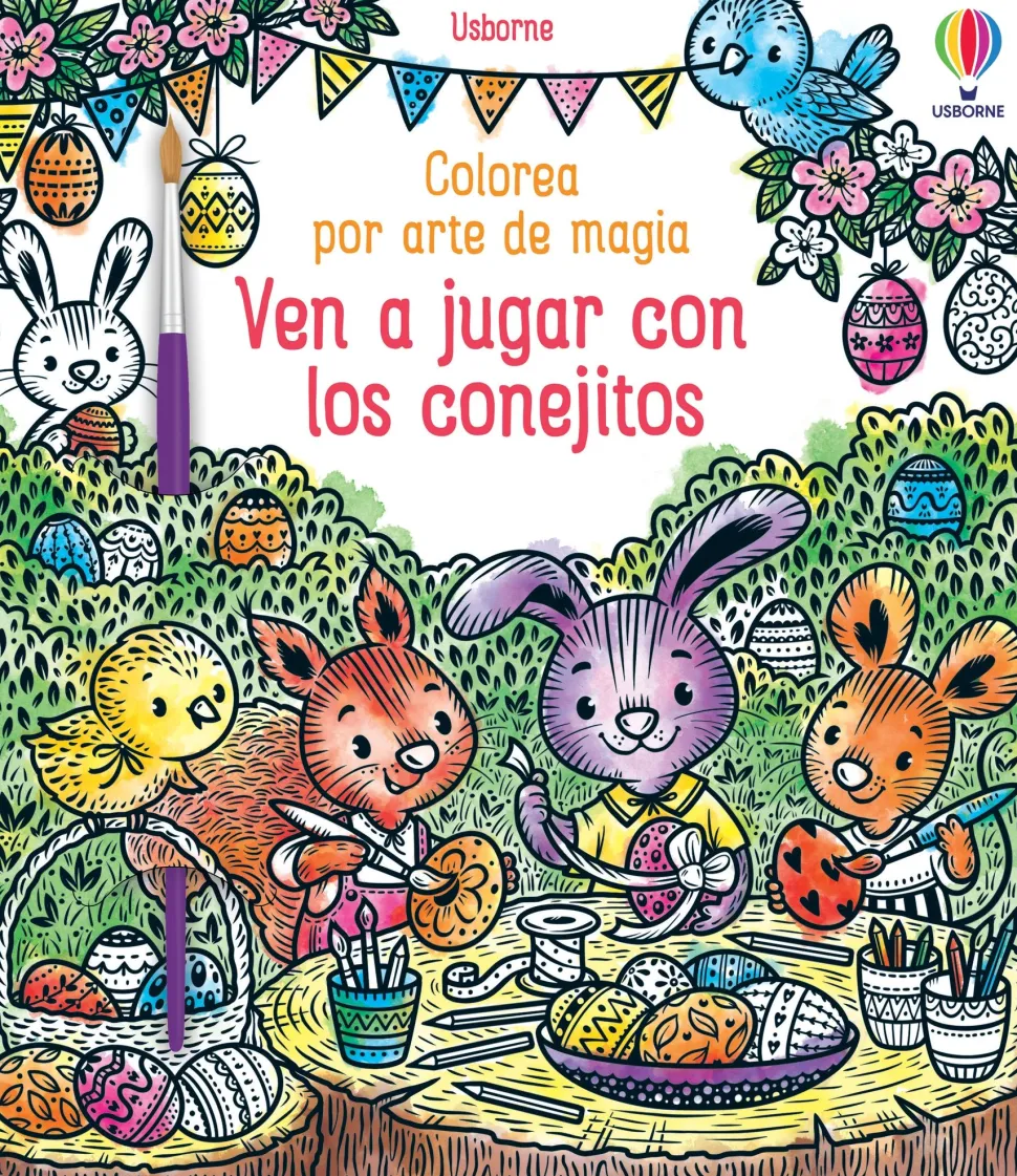 Colorea por arte de magia · Jugar con Conejitos