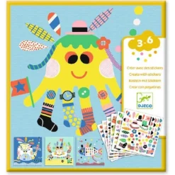 Crear con pegatinas Animales Marinos · DJECO