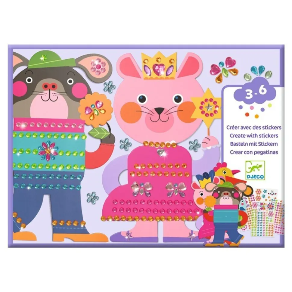 Crear con pegatinas Resplandecientes · DJECO