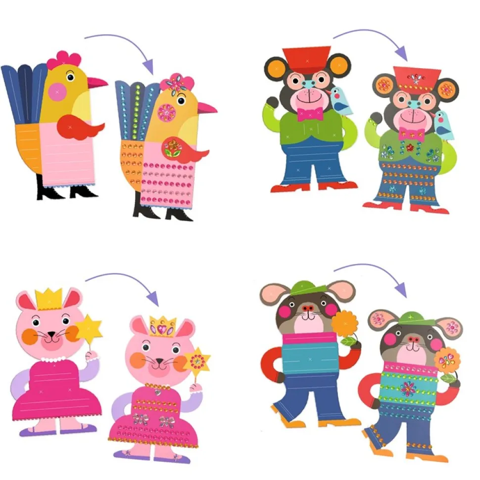 Crear con pegatinas Resplandecientes · DJECO