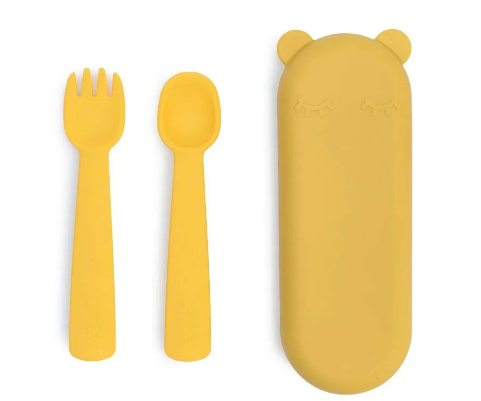 Cubiertos Feedie · Amarillo