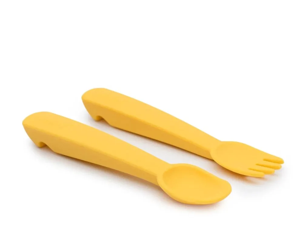 Cubiertos Feedie · Amarillo