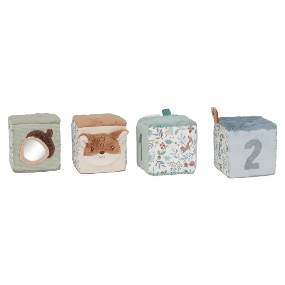 Cubos Blanditos Apilables Forest Friends · Little Dutch