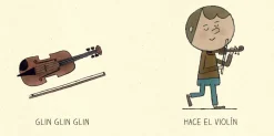De la cuna a la luna · Violín