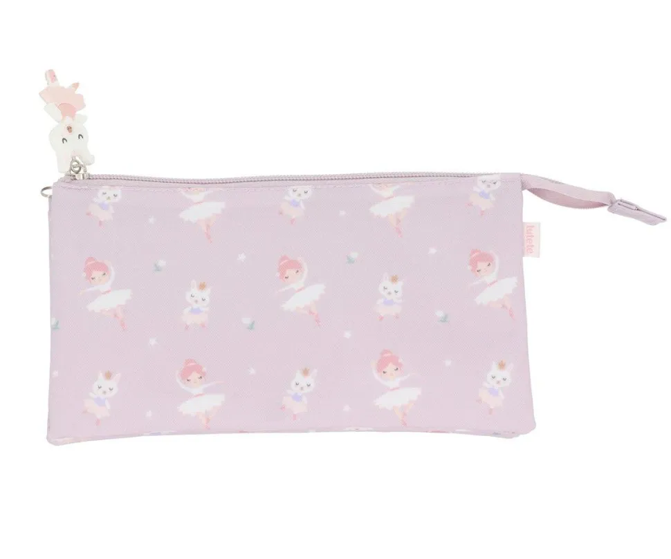 Estuche escolar 3 compartimentos Ballet