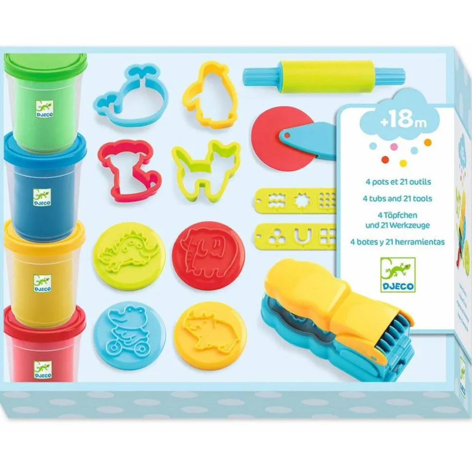 Estuche pasta moldear con accesorios · DJECO