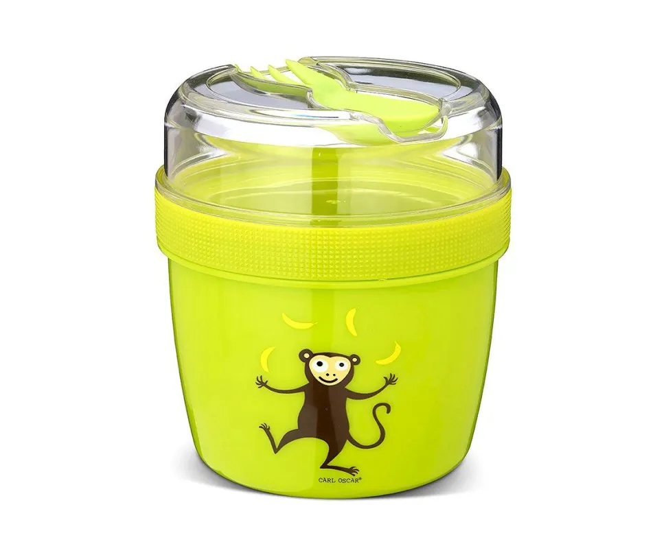Fiambrera Snack N'ice Cup L Mono Lima · Carl Oscar
