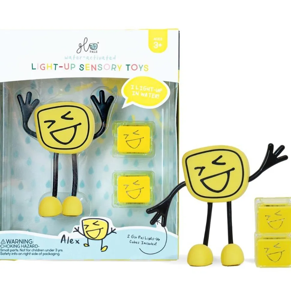 GloPals Set Personaje + 2 Cubos luz ALEX Amarillo