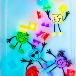 GloPals Set Personaje + 2 Cubos luz BLAIR Azul