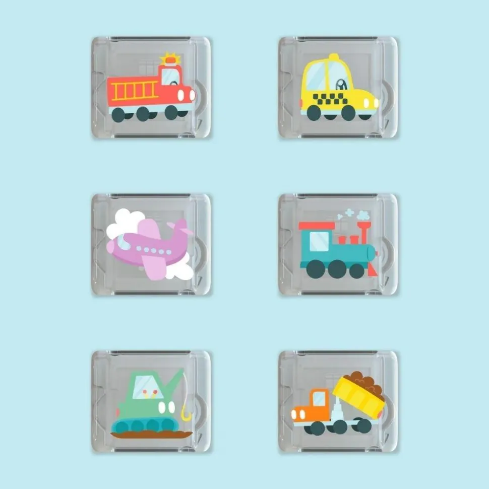 GloPals Set regalo 6 cubos de luz Automóviles