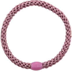 Goma de pelo Kknekki Slim Old pink glitter