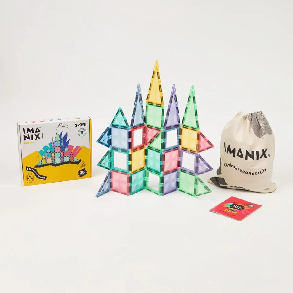 Imanix 36 piezas Pastel · Braintoys