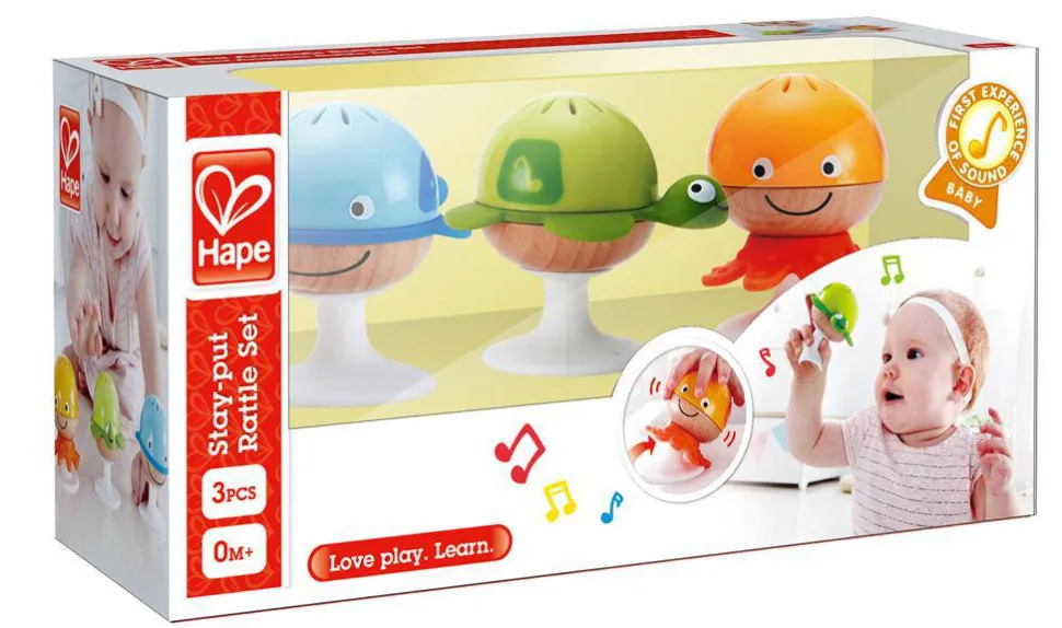 Juego de Sonajeros con Ventosa · Hape