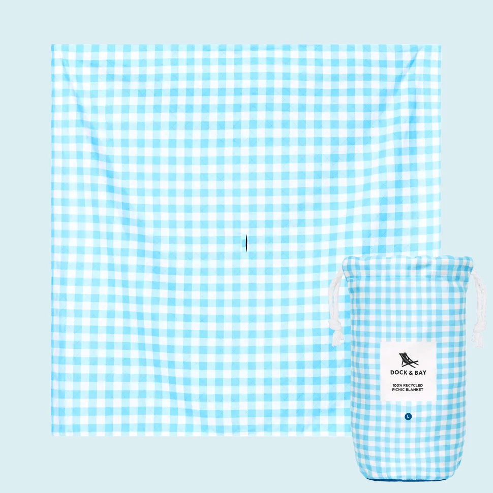 Manta Picnic Dock&Bay Blueberry Vichy (2 tamaños)