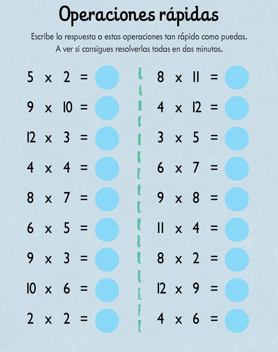 Me divierto con las tablas de multiplicar