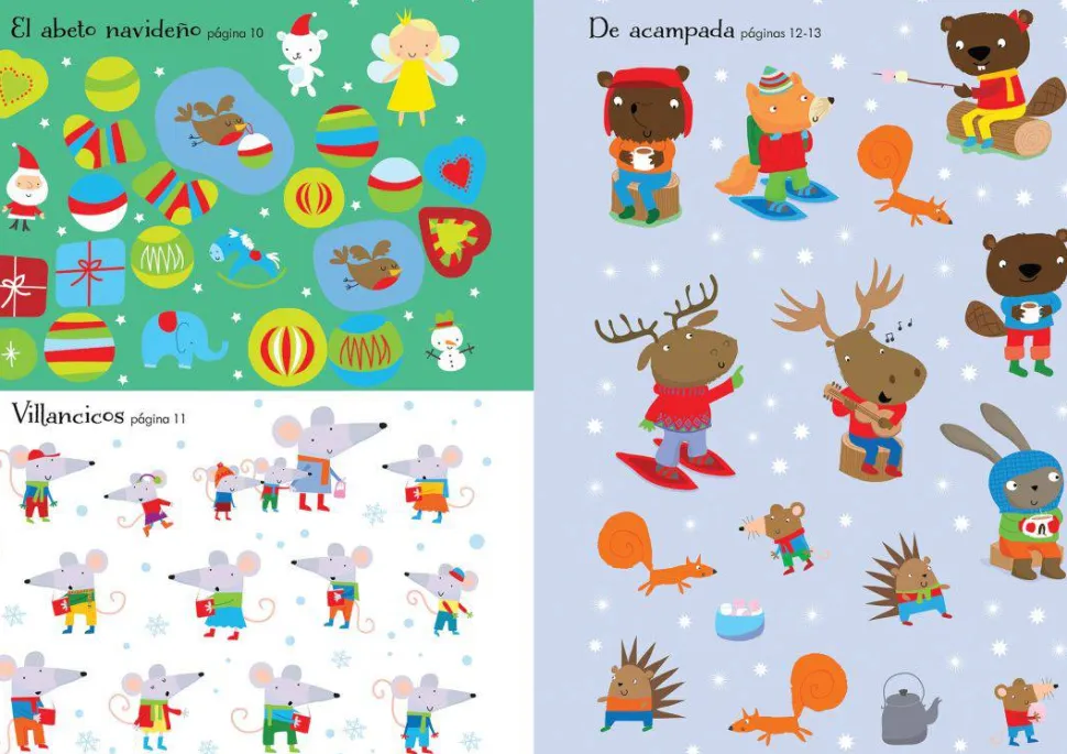 Mi pequeño libro de pegatinas · Navidad