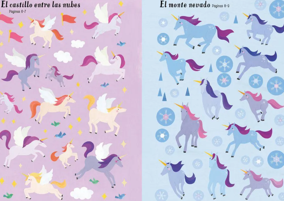 Mi pequeño libro de pegatinas · Unicornios
