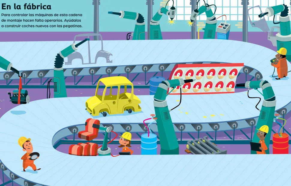 Mi primer libro de pegatinas · Los coches