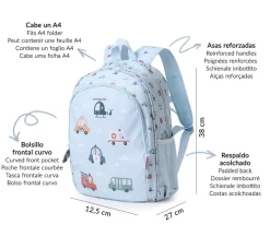 Mochila Mediana City Cars