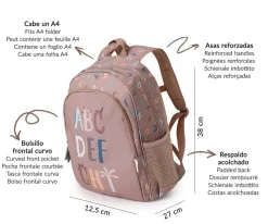 Mochila Mediana Funny Letters