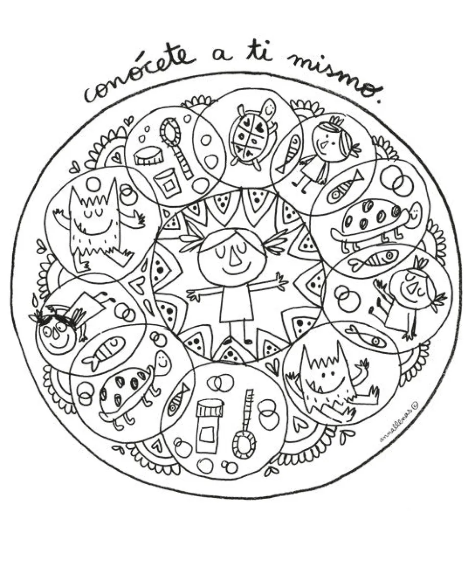 Monstruo de colores. Mandalas