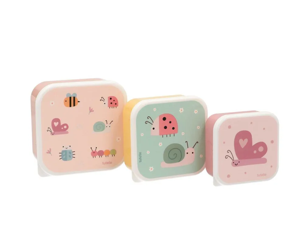Pack 3 Cajas Almuerzo Bugs