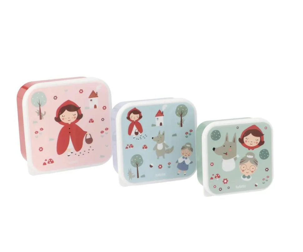 Pack 3 Cajas Almuerzo Little Red