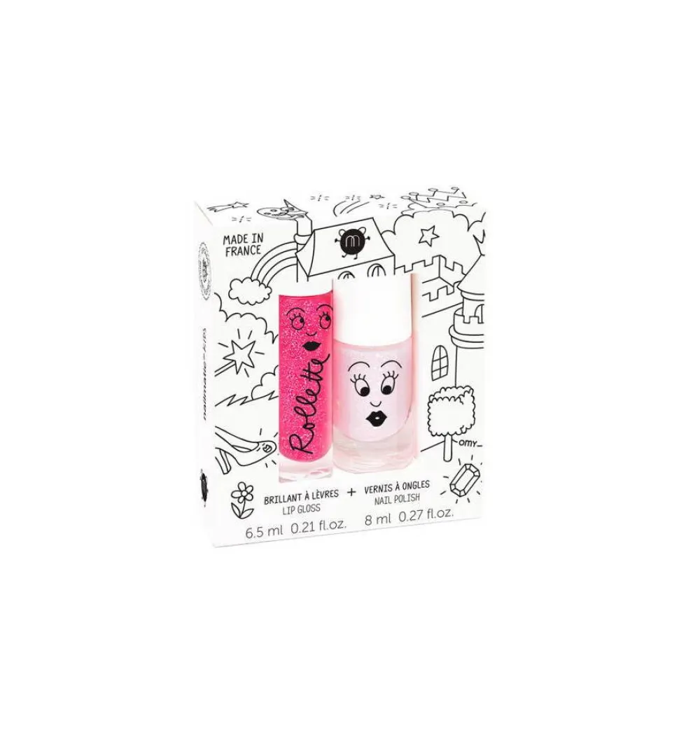Pack Esmalte de Uñas y Brillo Labial Polly · Nailmatic
