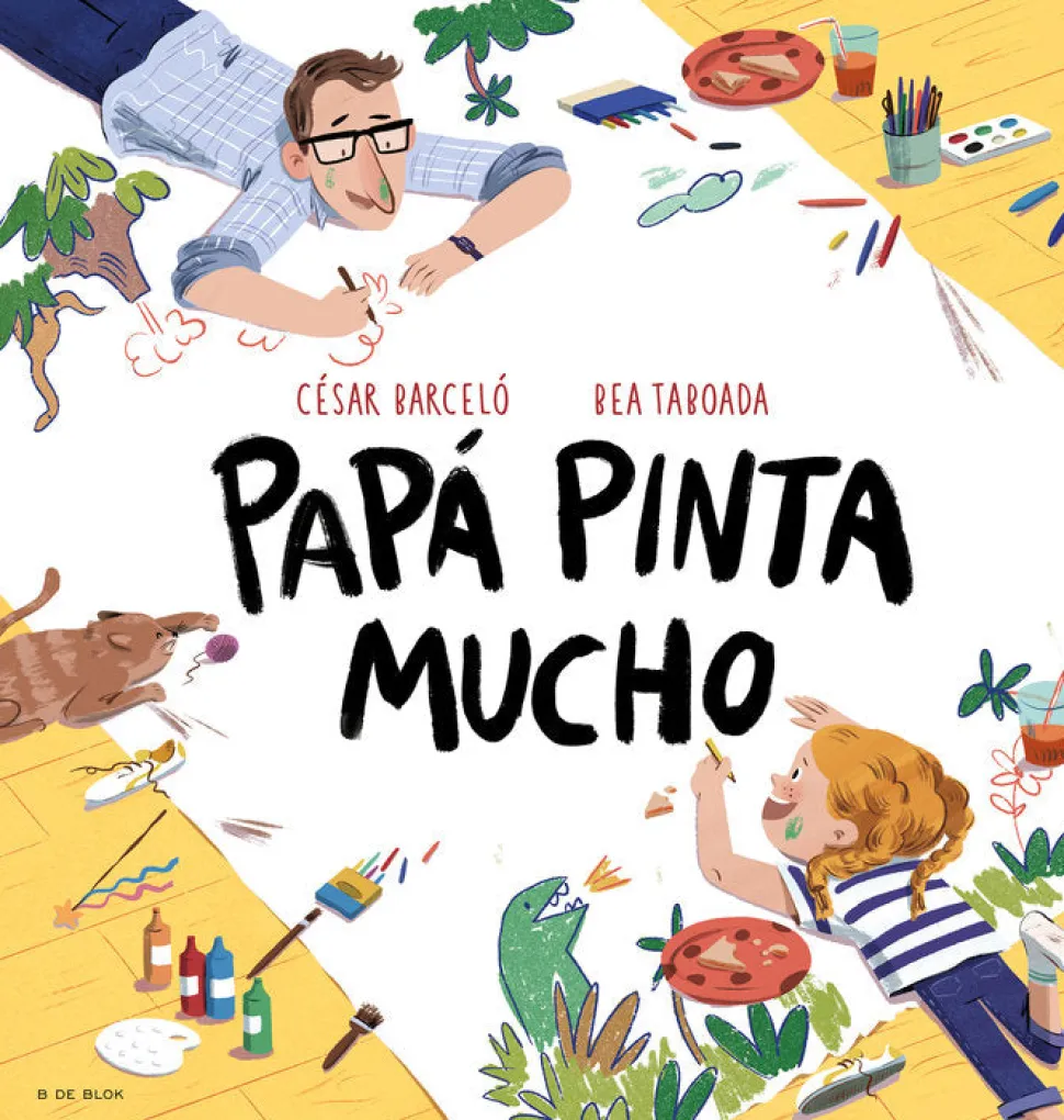 Papá pinta mucho