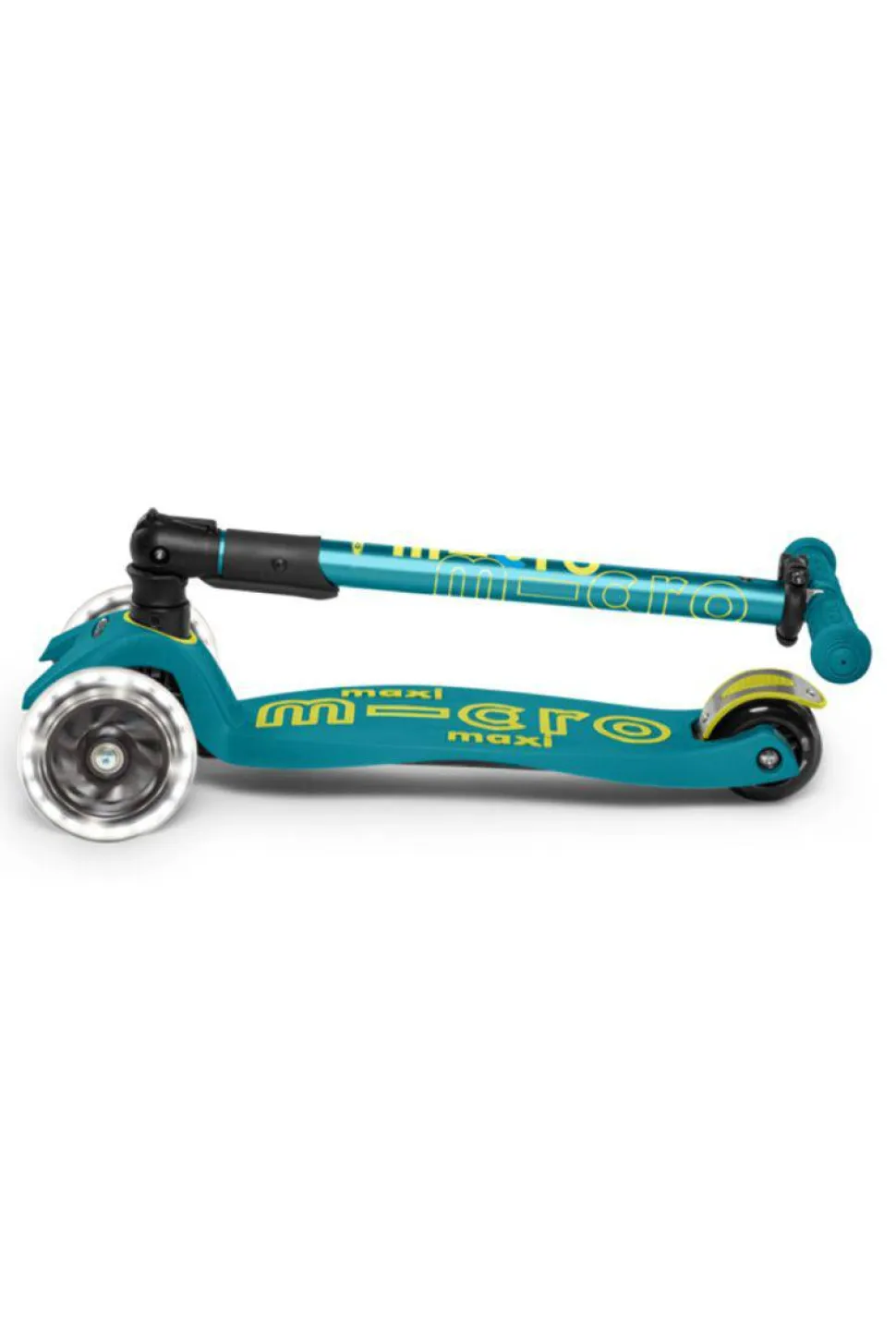 Patinete Maxi Deluxe Plegable LED · Turquesa